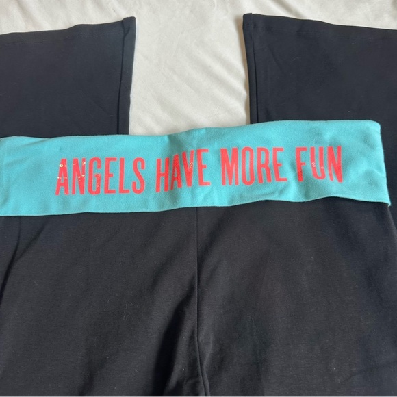 Y2K Victoria's Secret foldover Waist Flare Yoga Pants - Picture 2 of 4